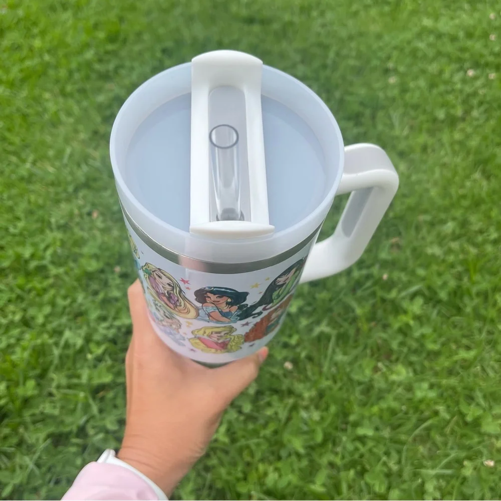 Disney Princess Brand new 40 oz double wall stainless travel office tumbler - Picture 9 of 11